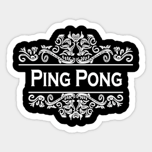 Sport Ping Pong Art Sticker